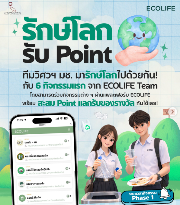 รักษ์โลก รับ Point! กับ 6 กิจกรรมแรก จาก ECOLIFE Team